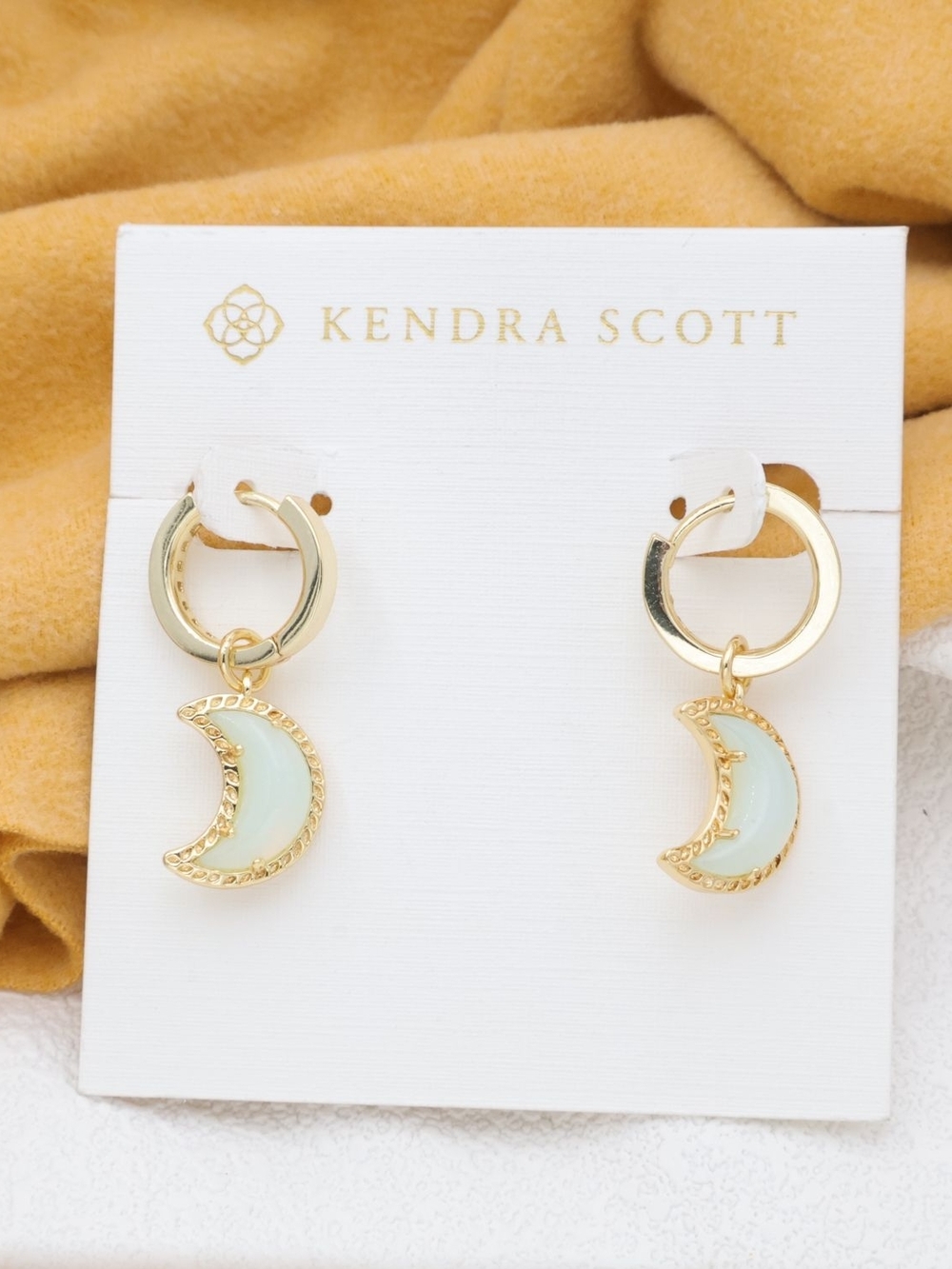 Kendra Scott Moon Gold Convertible Huggie Earrings